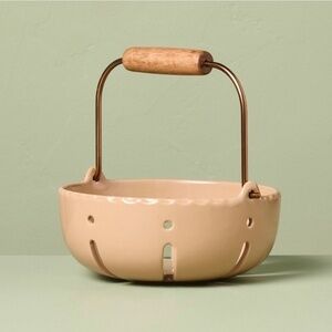 Stoneware Berry Bowl with Handle Tan - Hearth & Hand Magnolia